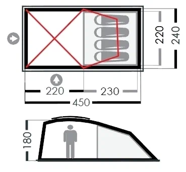 Палатка "Прерия" 4-х местная